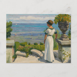 On the Terrace   Paul Fischer Postcard