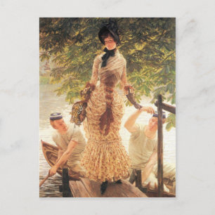 On the Thames by James Tissot Postcard