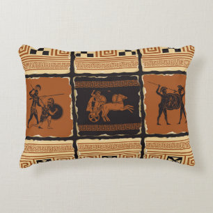 on the theme of Ancient Greece in form of a set o Decorative Cushion