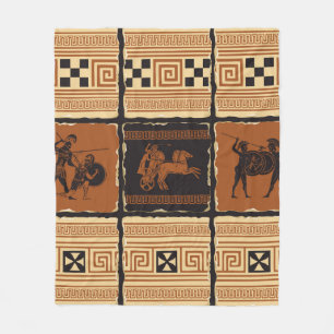 on the theme of Ancient Greece in form of a set o Fleece Blanket