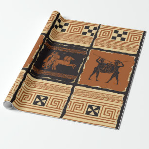 on the theme of Ancient Greece in form of a set o Wrapping Paper