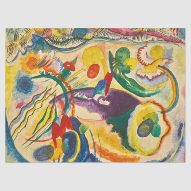 On the Theme of the Last Judgement by Kandinsky Tissue Paper (Front)