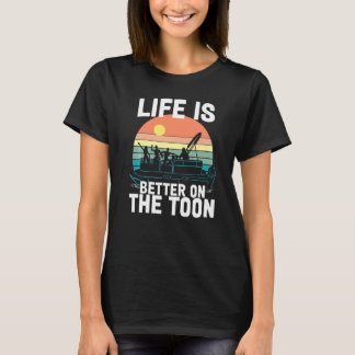 On The Toon Party In Slow Motion Pontoon Boat T-Shirt