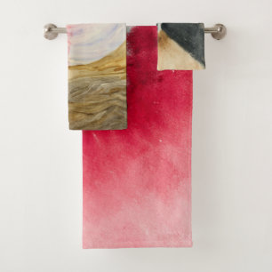 On the Viewing of Flowers and Trees, 1920 by Hilma Bath Towel Set