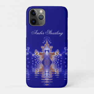 On the Water Blue Crystal Fractal Personal iPhone 11 Pro Case