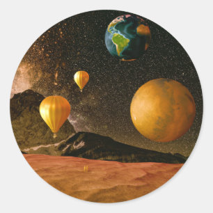 On the Way Classic Round Sticker
