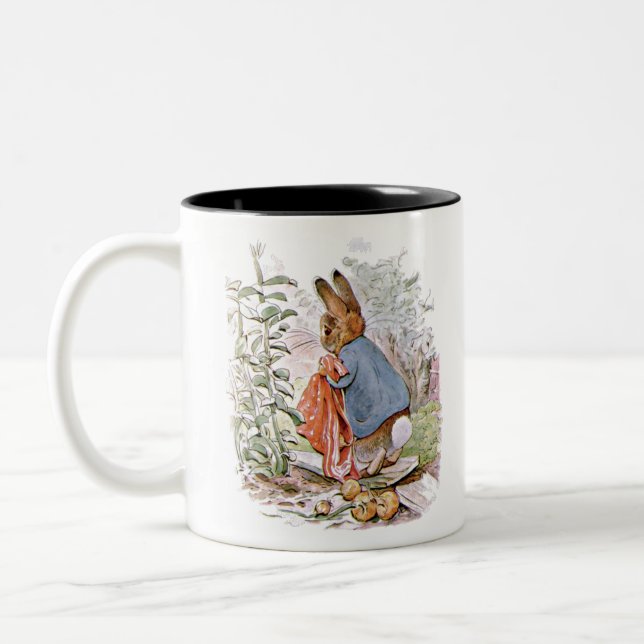 On the Way Home Peter Dropped Most of the Onions Two-Tone Coffee Mug (Left)