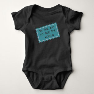 On the way to see the world - travel holiday baby bodysuit