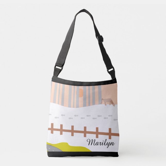 On the Way to Sioux Falls: Crossbody Bag (Front)