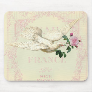 On the Wings of A Dove Mouse Mat