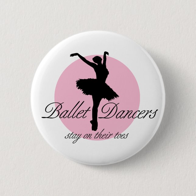 On Their Toes (Ballet) 6 Cm Round Badge (Front)