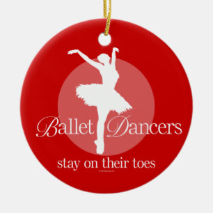 On Their Toes (Ballet) Ceramic Tree Decoration