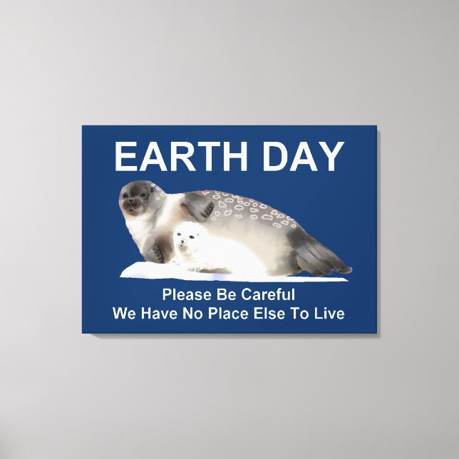 On Thin Ice Canvas Print (Front)