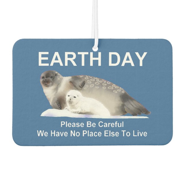 On Thin Ice Car Air Freshener (Front)