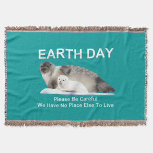 On Thin Ice Throw Blanket