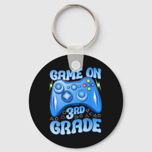 On Third Grade Back To School Video Games Boys Kid Key Ring
