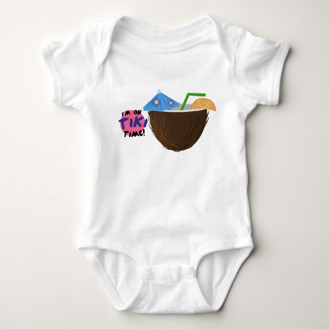 On Tiki Time Baby Bodysuit (Front)