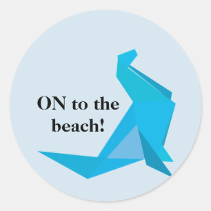 On to the beach Sticker