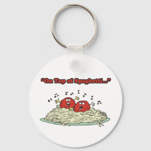 on top of spaghetti singing meatballs key ring