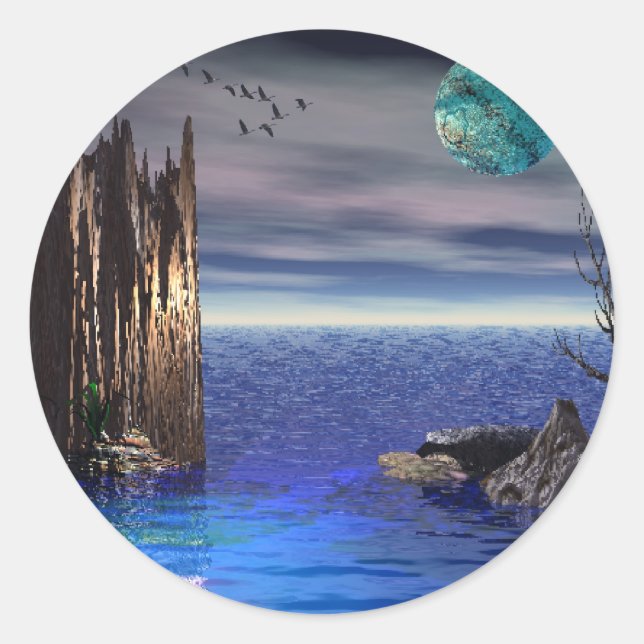 On top of the World Classic Round Sticker (Front)