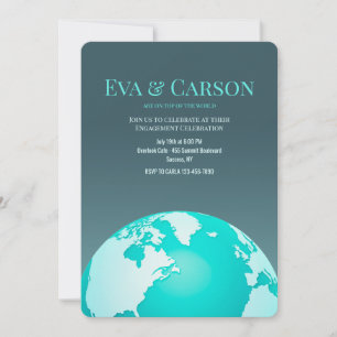 On Top of the World Engagement Invitation