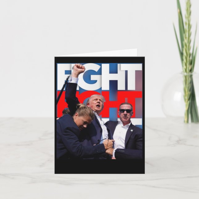 On Trump Fight For America Trump Undefeatable 1  Card (Front)