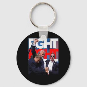 On Trump Fight For America Trump Undefeatable 1  Key Ring