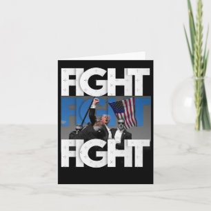On Trump Fight For America Trump Undefeatable 2 Card