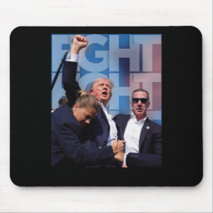 On Trump Fight For America Trump Undefeatable 4  Mouse Mat