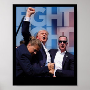 On Trump Fight For America Trump Undefeatable 4 Poster