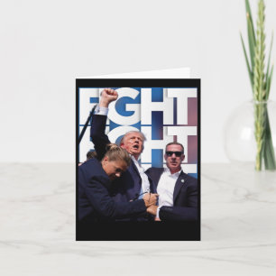 On Trump Fight For America Trump Undefeatable Card