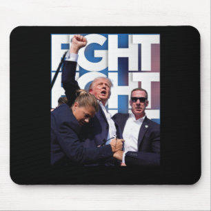 On Trump Fight For America Trump Undefeatable Mouse Mat