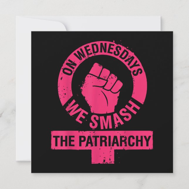 On Wednesdays we Smash the Patriarchy Women rights (Front)
