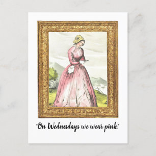 "On Wednesdays We Wear Pink" Funny Postcard