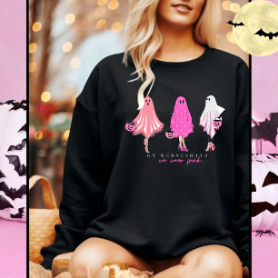 "On Wednesdays we wear Pink" funny quote ghost Sweatshirt
