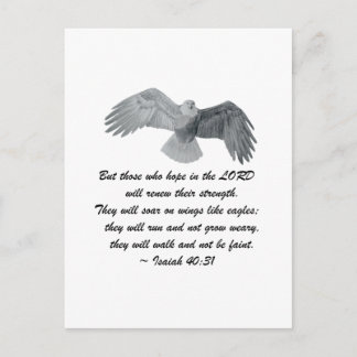 On wings like Eagles - Is 40:31 Postcard