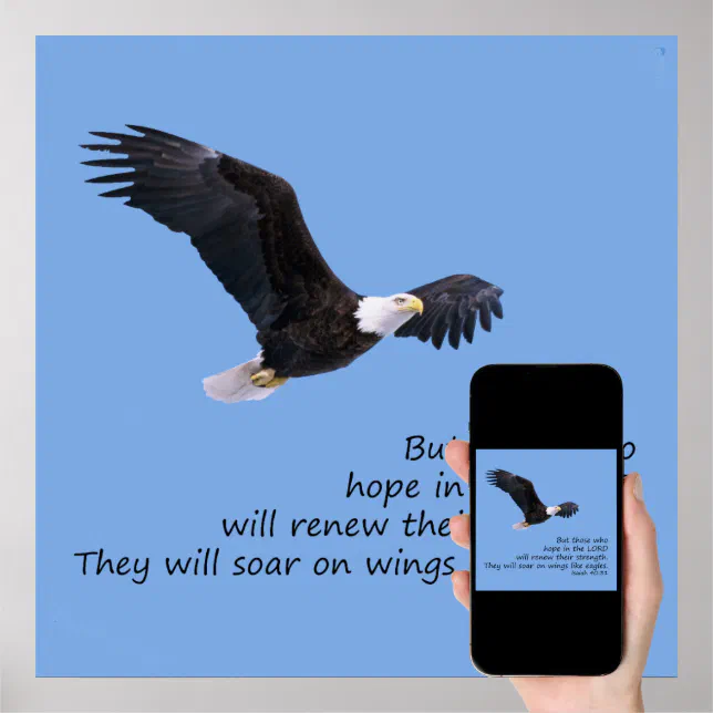 On Wings Like Eagles Poster Zazzle