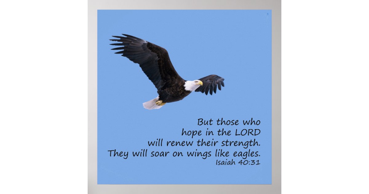 On Wings Like Eagles Poster Zazzle