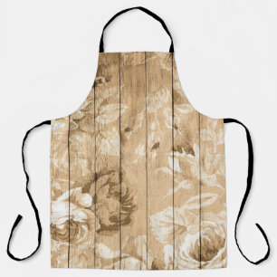 On wood vintage wood nostalgic apron