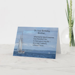 On your birthday, Brother... Card