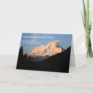 On Your Birthday, From Mum and Dad Card