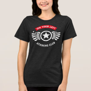 On Your Left Running Club Vintage Runner Badge Tee