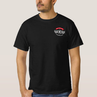 On Your Left Vintage Running Club Badge Design T-Shirt