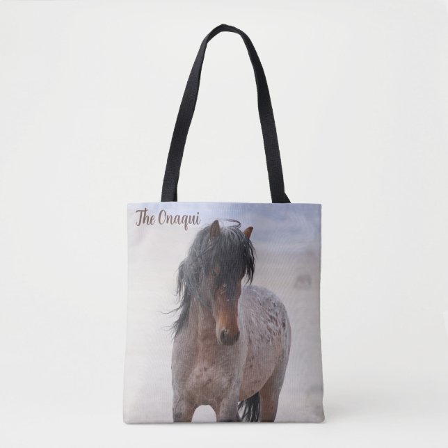 Onaqui Wild Horses Tote Bag (Front)