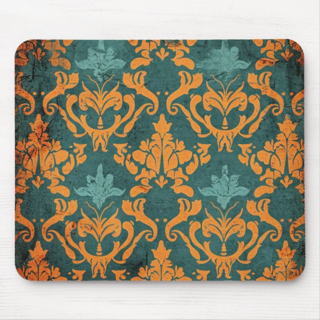 Onate Damask Mouse Mat (Front)