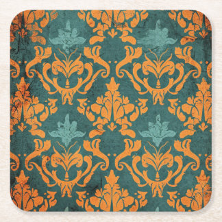 Onate Damask Square Paper Coaster