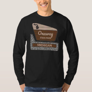 Onaway State Park Michigan MI Welcome Sign Vacatio T-Shirt