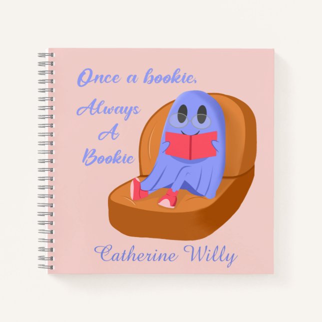 Once a Bookie Always a Bookie Notebook (Front)