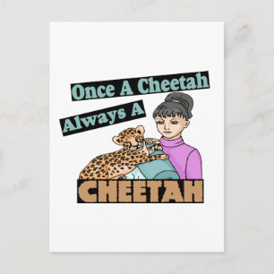 Once A Cheetah Postcard