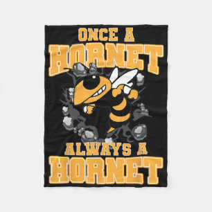 Once A Hornet Always A Hornet Back To School Spiri Fleece Blanket